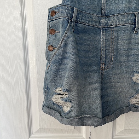 High-Rise Mom Short Overall - Picture 2 of 7